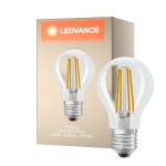 Ledvance Classic LED E27 Pear Filament Clear 5.9W 806lm - 827 Extra Warm White | Replaces 60W