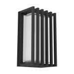 Eglo Wall Light Genovese Aluminium Black 10W 1050lm - 865 Daylight | IP65 - Motion Sensor