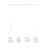 Emibig Pendant Glam Steel White | Suitable for 4x E14 - Max 10W