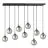 Emibig Pendant Cosmo Steel Black | Suitable for 9x E14 - Max 10W