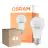 Multipack 4x Osram LED Star Classic E27 Pear Frosted 10W 1055lm - 827 Extra Warm White | Light Sensor - Replaces 75W