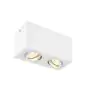 SLV Triledo Double Ceiling Light Aluminium White | Suitable for 2x GU10 