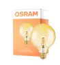 Osram Vintage 1906 LED E27 Globe Filament Gold 125mm 7W 650lm - 824 Extra Warm White | Replaces 40W