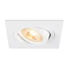SLV New Tria 75 Spot Aluminium White Square | Cutout 75mm - Suitable for 1x GU10 