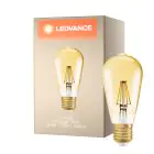 Ledvance Vintage 1906 LED E27 Pear Clear 6.5W 725lm - 824 Extra Warm White | Dimmable - Replaces 55W