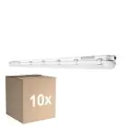 Multipack 10x Ledvance LED Waterproof Batten Damp Proof 46W 6400lm - 840 Cool White | 150cm