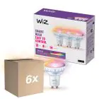 Multipack 6x Multipack 3x WiZ Smart LED Spot GU10 PAR16 5W 400lm 36D | Best Colour Rendering - Dimmable - Replaces 50W